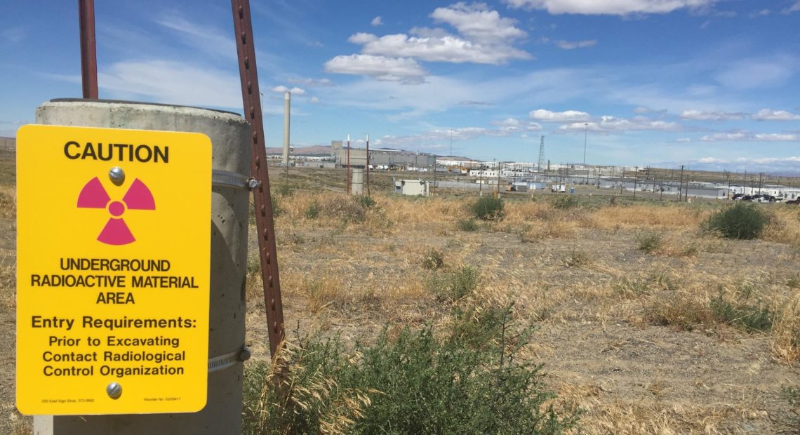 The Plutonium Finishing Plant at the Hanford Site in southeastern Washington. The site includes 56 million gallons of radioactive waster across 580 square miles.