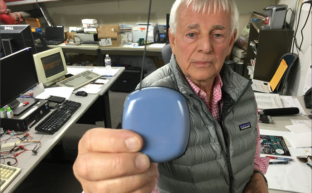 Jim Skorpik developed the gunshot detector for schools at Pacific Northwest National Laboratory in Richland. It uses technology that was first developed to protect missiles. CREDIT: ANNA KING