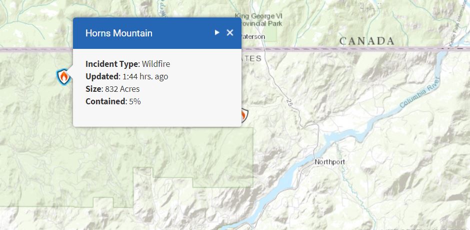 The Air Tractor 802, known as an Air Boss, went down Tuesday, Aug. 14, 2018 while on the Horns Mountain Fire in northeastern Washington. CREDIT: INCIWEB