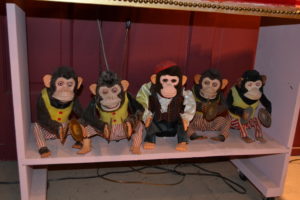 A quintet of cymbal-clanging monkeys is just one of the many macabre displays in the Museum of Un-Natural History. CREDIT: T.J. Tranchell/Northwest Public Broadcasting