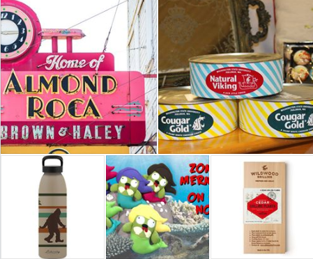 Assortment of Northwest gift ideas