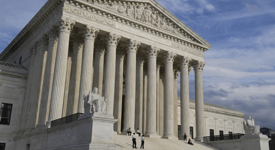 The U.S. Supreme Court in Washington where the justices ruled that the government can detain certain immigrants without bond hearings. Susan Walsh/AP