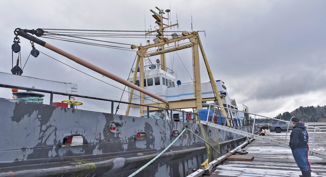 The Salvage Chief is moored at Tongue Point South, Astoria. CREDIT: COLIN MURPHEY / DAILY ASTORIAN