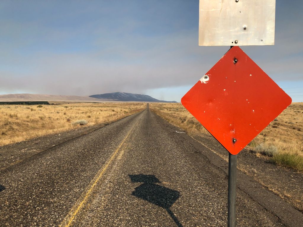 Smoke from the Cold Creek Fire near the Hanford Nuclear Site on July 19, 2019. CREDIT: ANNA KING/N3