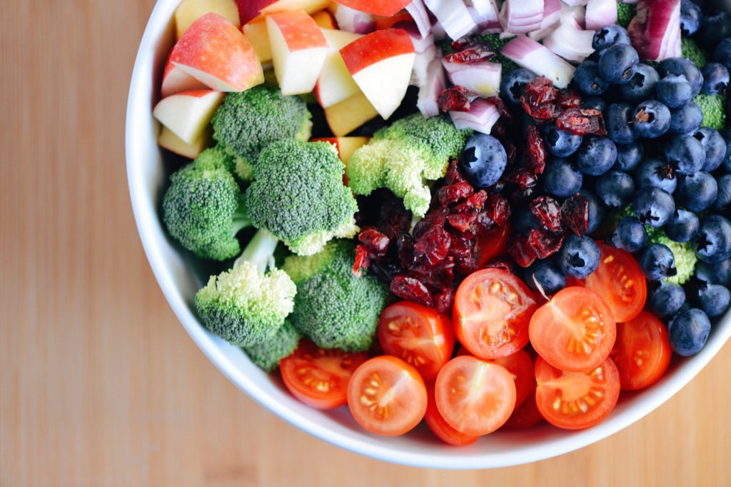 Bowl of fruits and vegetables