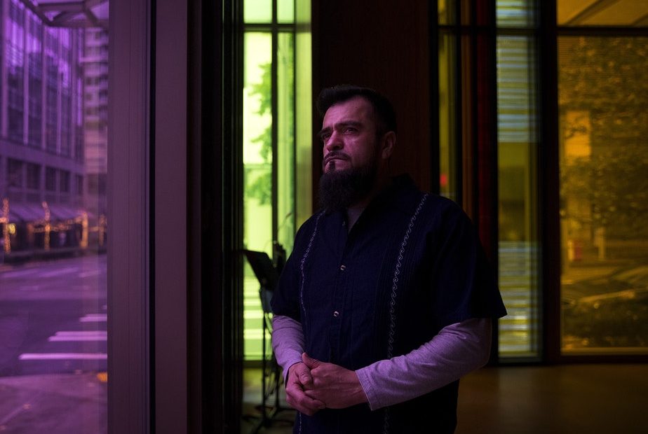 Jose Robles poses for a portrait on Sunday, December 16, 2018, at Gethsemane Lutheran Church in Seattle.