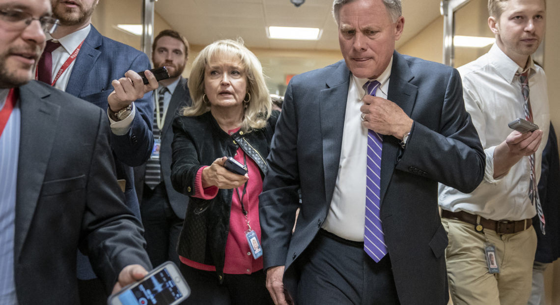 Senate intelligence committee Chairman Richard Burr, R-N.C., praised the work of state and local election officials in the past few years, but said, "There is still much work that remains to be done." J. Scott Applewhite/AP