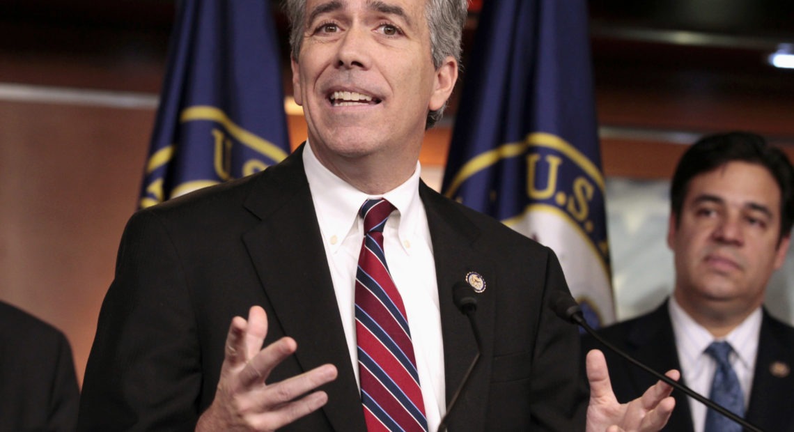 Former U.S. Rep. Joe Walsh, R-Ill., gestures during a news conference on Capitol Hill in Washington, D.C. Walsh, a former Illinois congressman, says he'll challenge President Donald Trump for the Republican nomination in 2020. The Tea Party favorite argues that Trump is unfit for the White House. Carolyn Kaster/AP