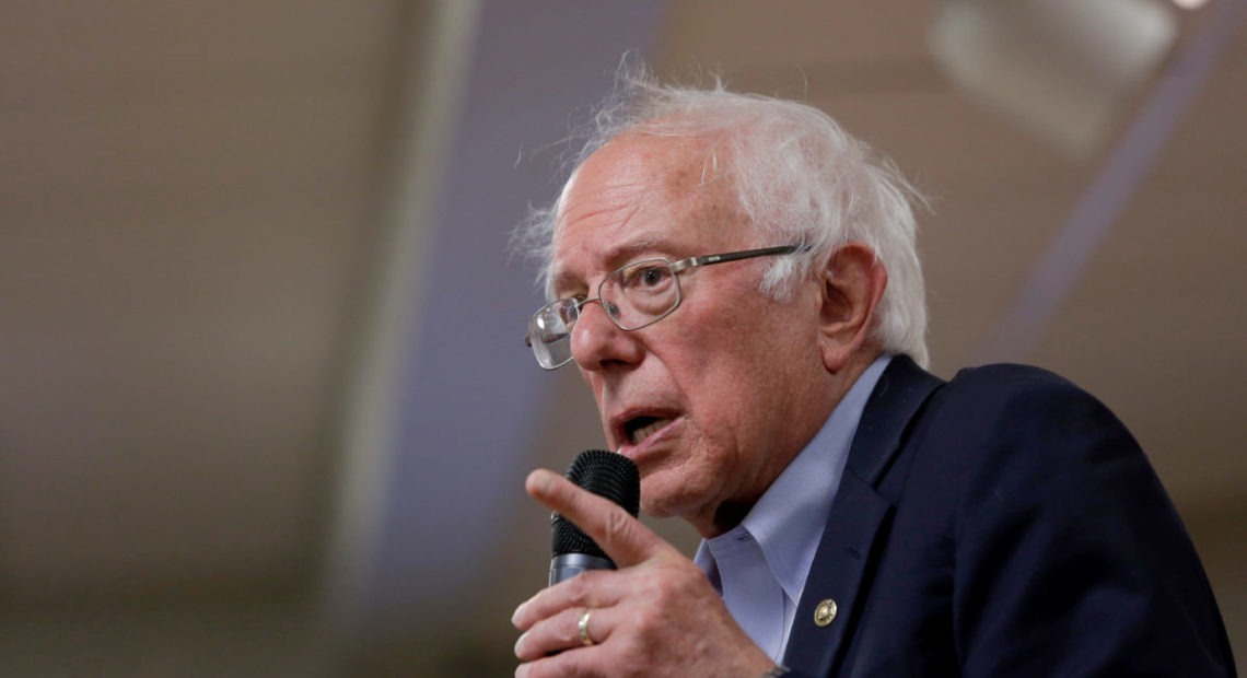 Democratic 2020 U.S. presidential candidate and U.S. Senator Bernie Sanders speaks during a campaign event in West Liberty, Iowa, U.S. September 24, 2019. CREDIT: Joshua Lott/Reuters