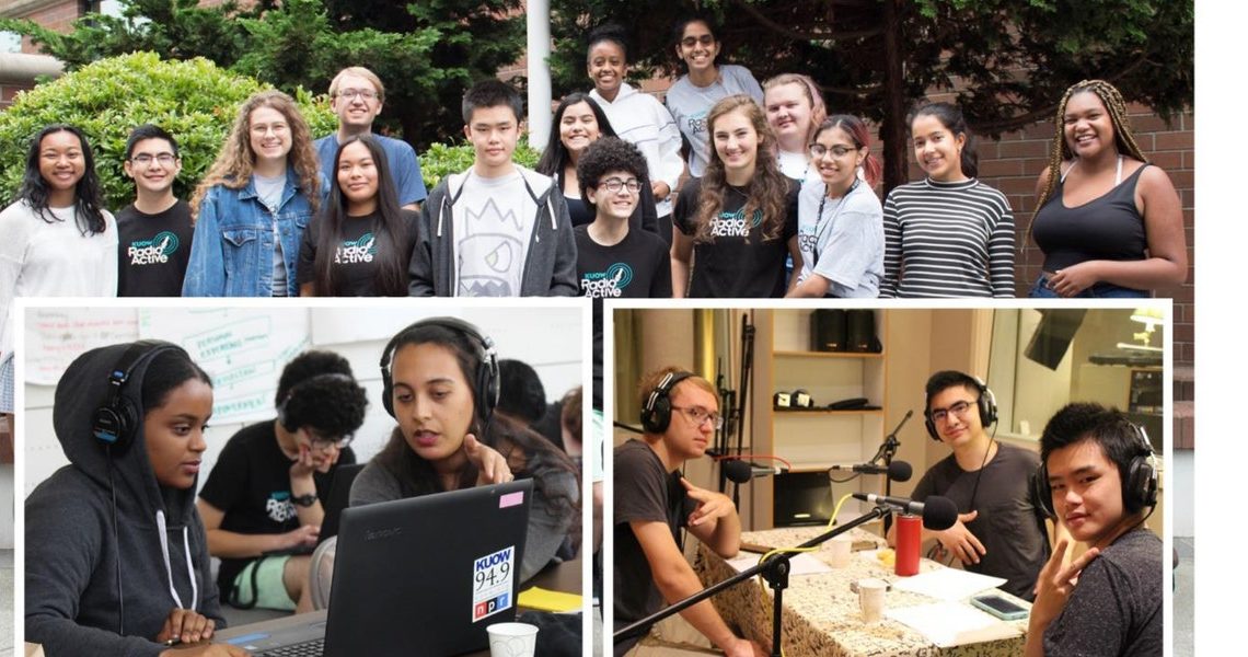 Teens can learn audio journalism and storytelling skills at the Nov. 16-17. 2019 RadioActive workshop, a collaboration with KUOW-Seattle and NWPB. CREDIT: KUOW