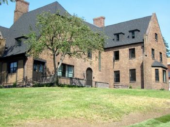 File photo of the Alpha Tau Omega fraternity chapter house at Washington State University.