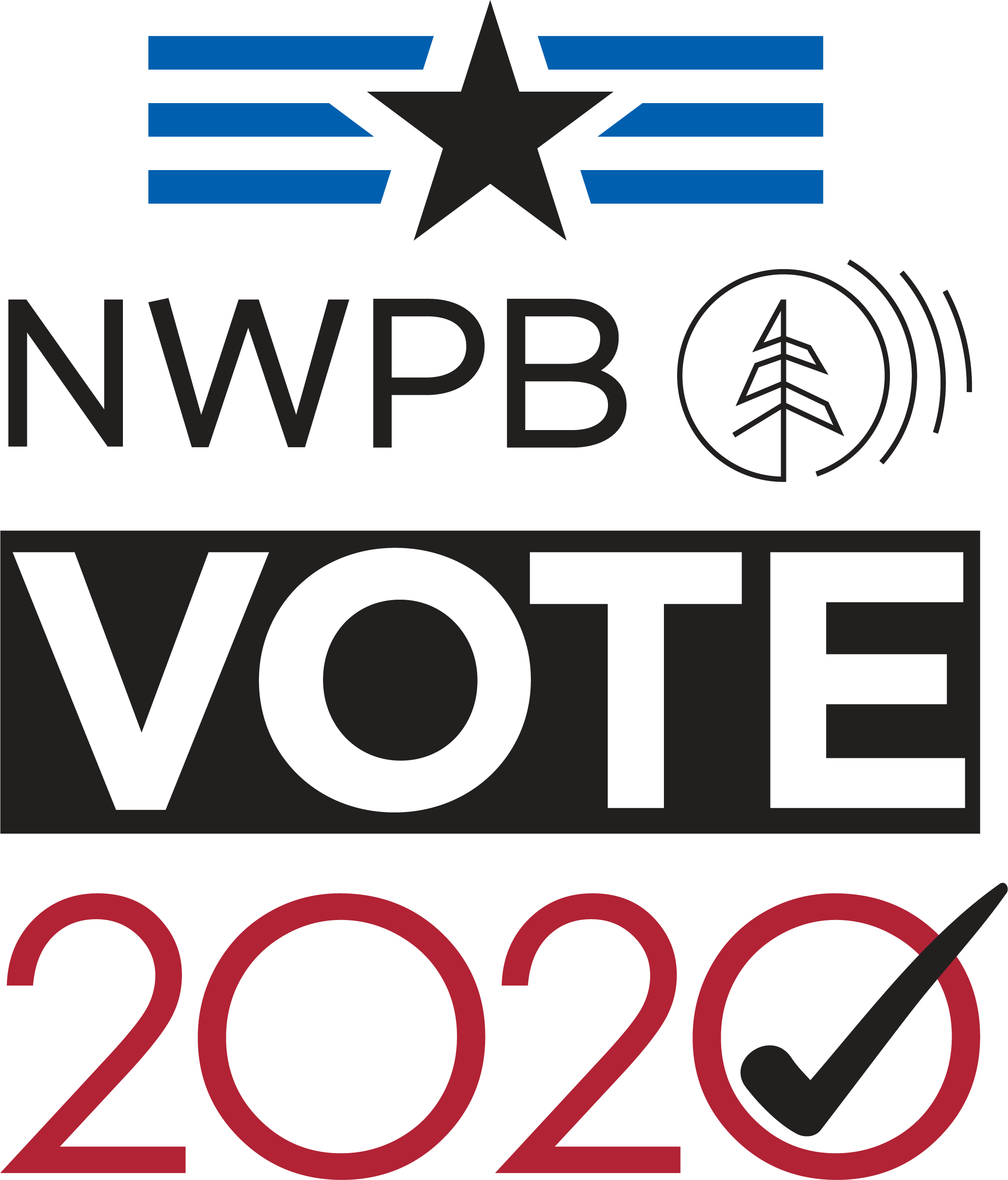 NWPB Vote 2020 logo