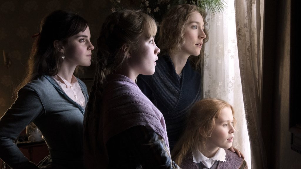 March sisters Meg (Emma Watson), Amy (Florence Pugh), Jo (Saoirse Ronan) and Beth (Eliza Scanlen) return to the screen in a new adaptation of Little Women. CREDIT: Wilson Webb/CTMG/Columbia Pictures