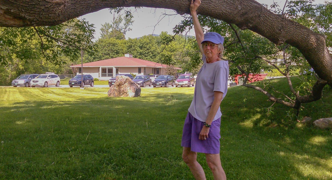 A family photo of Marilyn Kelly outside Our House Too. Courtesy of June Kelly