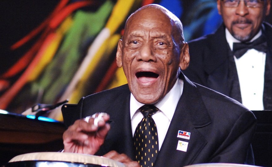 Cuban percussionist Cándido Camero turned 99 years young this month. Tom Pich/National Endowment for the Arts