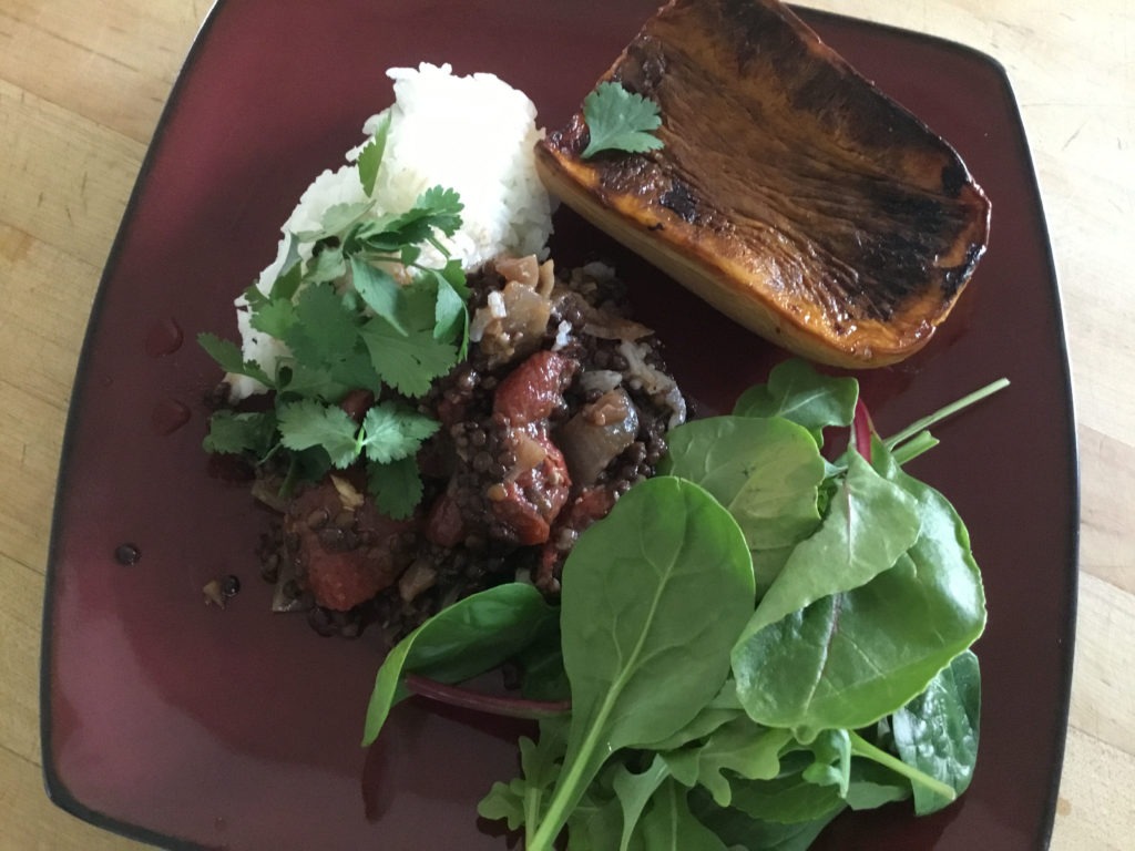 Plate of Black Dal