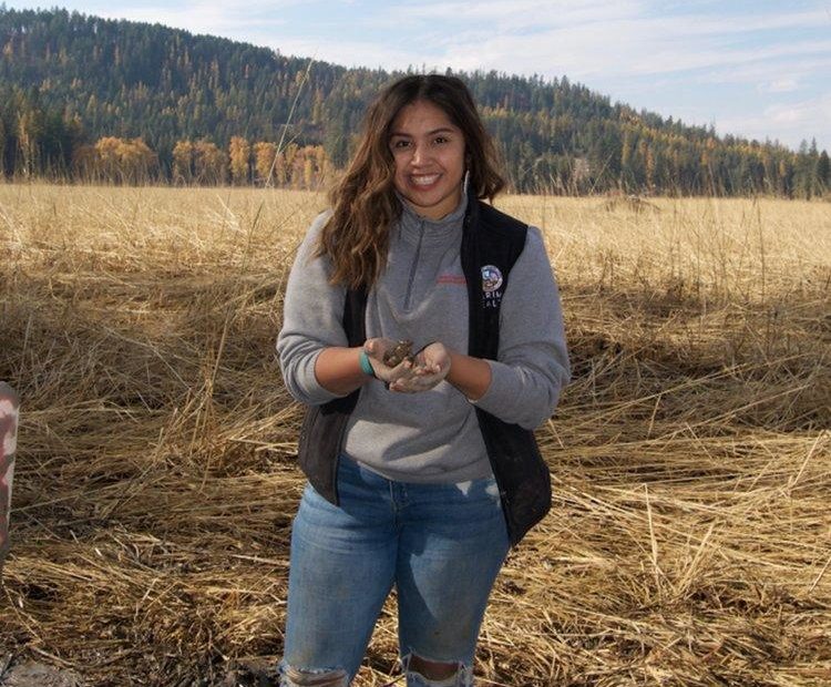 Kyra Antone is one of the mentors for Coeur d'Alene tribal youth members who have produced podcasts about natural resource issues. Courtesy of Coeur d'Alene Tribe