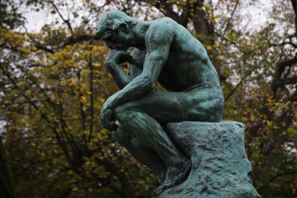 The Rodin Museum in Paris is selling sculptures to pay the bills — and that's exactly as the artist intended. When he died in 1917, Auguste Rodin left the museum plaster casts for just this purpose. Above, The Thinker (Le Penseur) is pictured ahead of the Musée Rodin's reopening in November 2015. CREDIT: Joel Saget/AFP via Getty Images