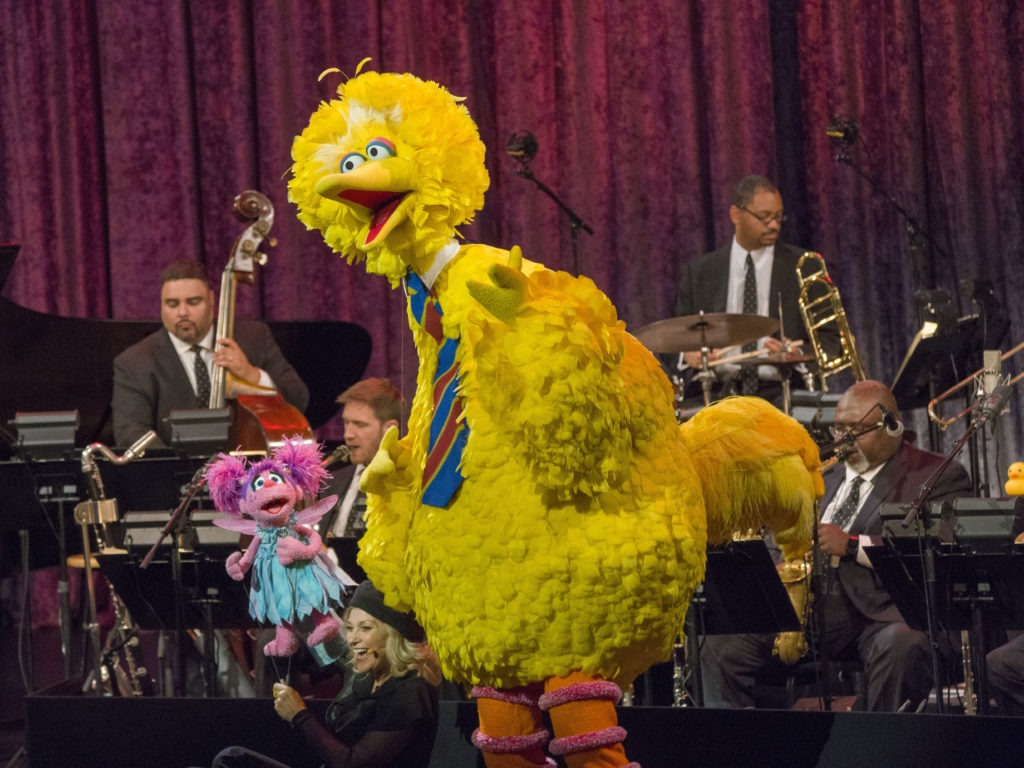 A Swingin' Sesame Street Celebration: 50 Years and Counting with the Jazz at Lincoln Center Orchestra with Wynton Marsalis, Elmo, Abby, Big Bird, Grover, Oscar the Grouch, Rosita, Bert & Ernie and Count Von Count. CREDIT: Richard Termine