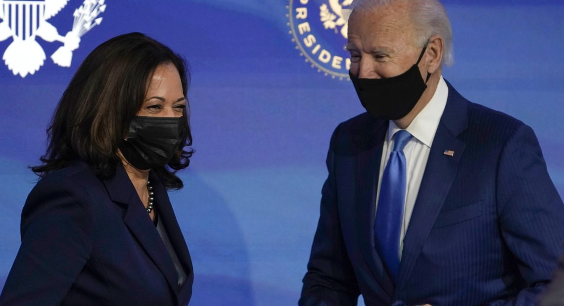 Kamala Harris and Joe Biden