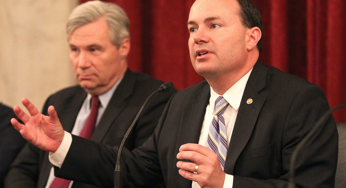 Republican Senator Mike Lee of Utah