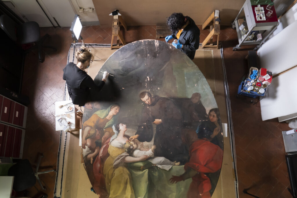 The final restoration project by the nonprofit Advancing Women Artists group features works by Violante Ferroni, an 18th century prodigy about whom little is known today. Francesco Cacchiani/AWA