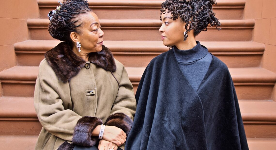 The Stoop Stare Down (Nia & Afiya, Two Generations in Harlem), Jan. 26, 2020, 3:30 p.m., 42 degrees CREDIT: Ruben Natal-San Miguel/Ruben Natal-San Miguel & Postmasters Gallery