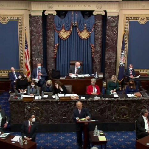 Senate impeachment trial of Donald Trump - Senate floor - February 9, 2021