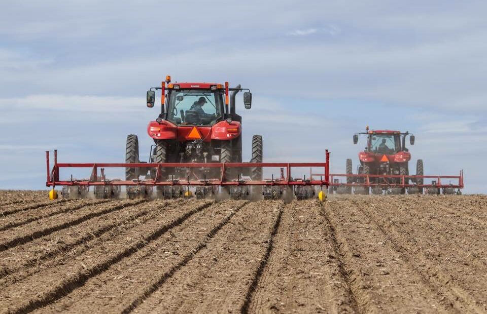 Easterday Farms tractor in onion field