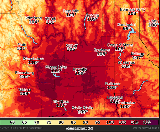 A heat wave is about the descend onto much of the Northwest, and the National Weather Service is giving out tips for how to manage and stay safe. CREDIT: National Weather Service