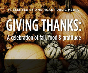 APM's Giving Thanks banner