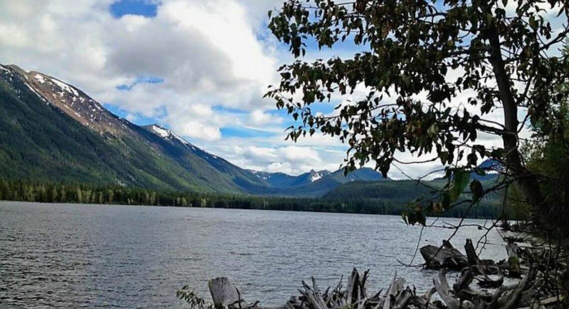 The view of Bumping Lake from the bank near Chris Maykut's cabin. A Yakima Basin water plan could enlarge the central Washington lake, which would flood a small, shoreline community.