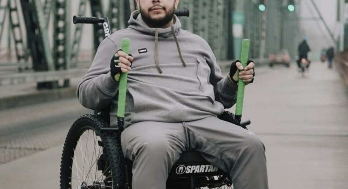 Chicano Disabled Man in wheelchair