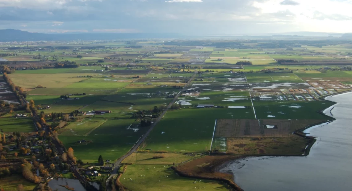 Conversations with farmers in the Skagit Valley, seen here from Samish Overlook, inspired a Democratic state legislator to propose to bar foreign entities from buying Washington croplands