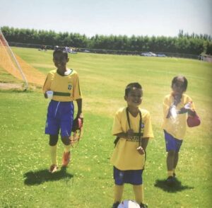 The Aquino siblings after playing.