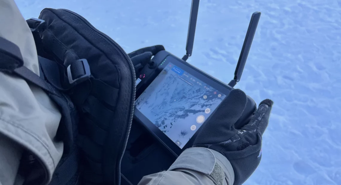 Dakota Mendenhall learns to fly a drone in Washington's Methow Valley. Mendenhall and two other fighters, who all have embedded with Ukrainian troops, recently took a weeklong intensive drone training class