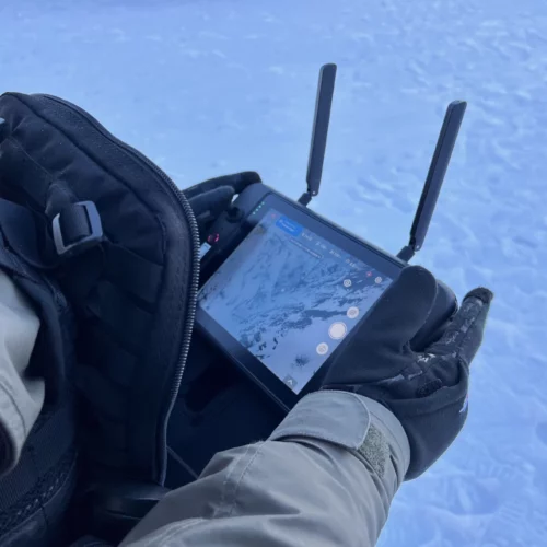 Dakota Mendenhall learns to fly a drone in Washington's Methow Valley. Mendenhall and two other fighters, who all have embedded with Ukrainian troops, recently took a weeklong intensive drone training class