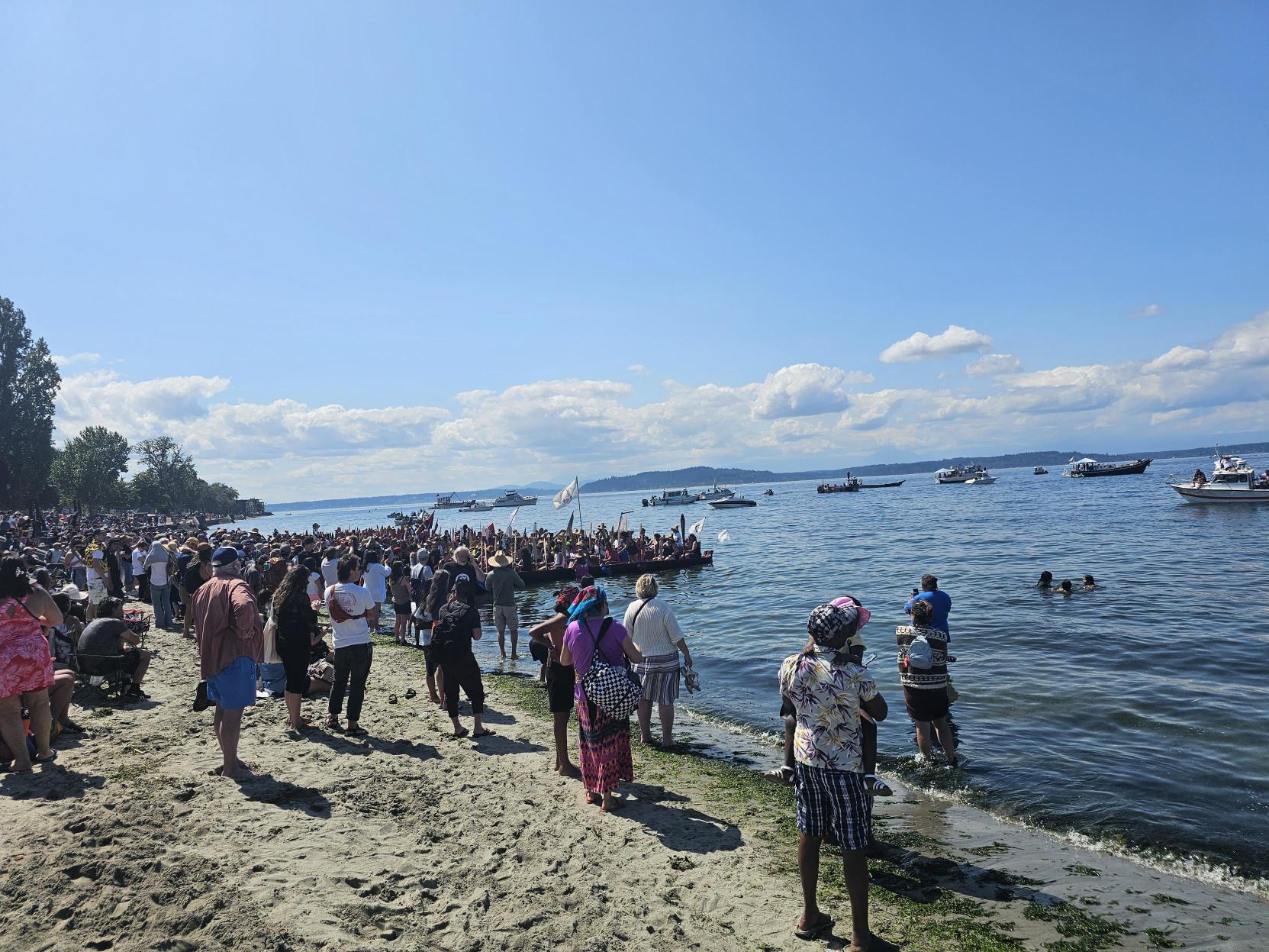 The 2023 canoe journey was long awaited after being postponed for three years because of the COVID-19 pandemic. // CREDIT: Tracci Dial, NWPB