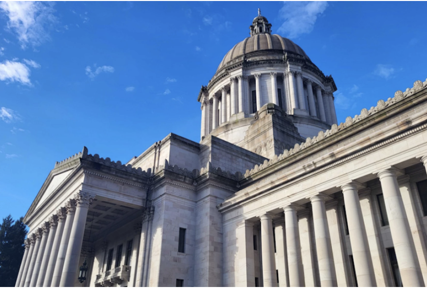 The Washington Legislative building on Jan. 19, 2024. (Credit: Jeanie Lindsay / NW News Network)