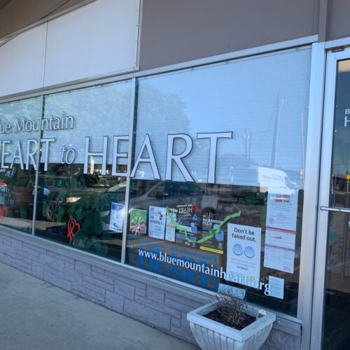 The outside of the nonprofit Blue Mountain Heart to Heart in Walla Walla. The organization serves people with chronic illnesses, including substance use disorder. (Credit: Blue Mountain Heart to Heart)