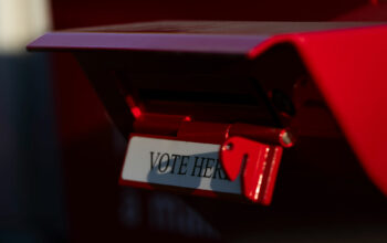 A ballot drop box is seen during voting in the Washington primary on Tuesday, Aug. 6, 2024, in Vancouver, Wash. (Credit: AP Photo/Jenny Kane)