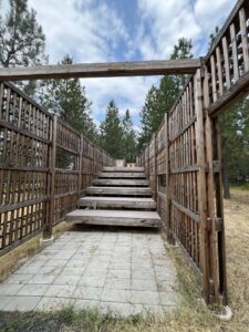 The outdoor structure used by visiting schools on field trips. (Credit: Phineas Pope / NWPB)