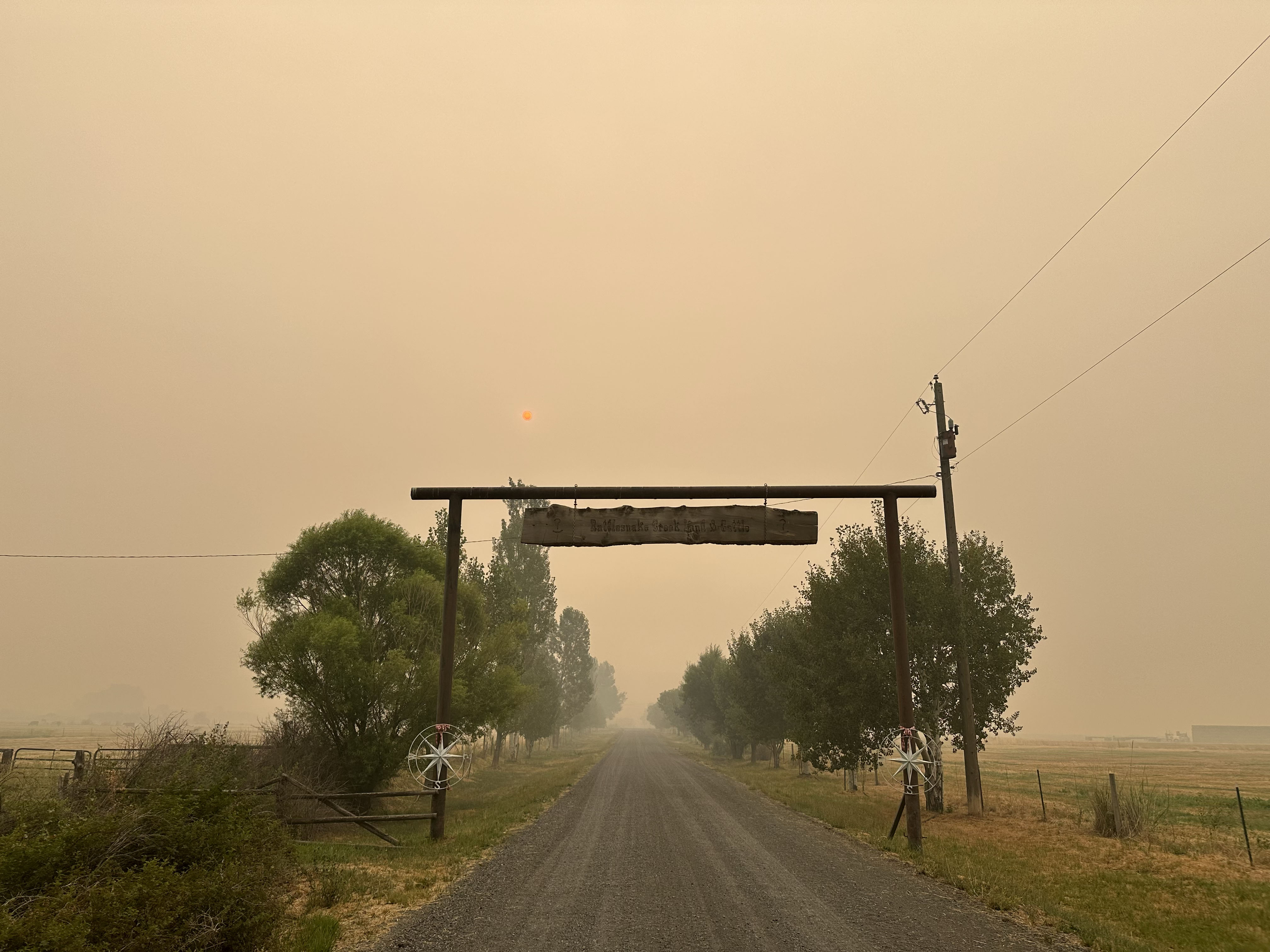 The Rattlesnake Creek Ranch outside of Burns, Oregon, has been under siege from fire this summer, like many ranches across the West. 