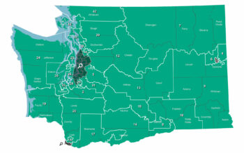 Washington State Legislative Districts Map. (Credit: Washington Secretary of State website)