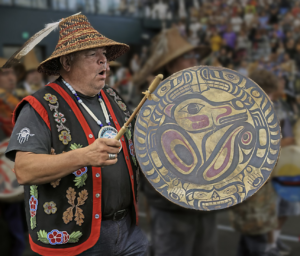 John Halliday, a speaker and artist, is giving talks about Native American resilience across Washington state.