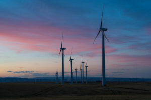 Wind farm in Oregon. (Credit: Dan Meyers / Unsplash).