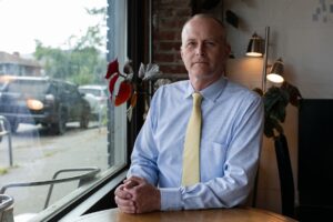 Douglas Galuszka, along with colleague Cortez Hopkins, sent in a tip to NWPB about deteriorating conditions at a building on the Seattle VA Campus, including a broken HVAC system documented as far back as 2017. Galuszka is now alleging whistleblower retaliation after he was suspended twice. (Credit: Caroline Walker Evans for Cascade PBS)